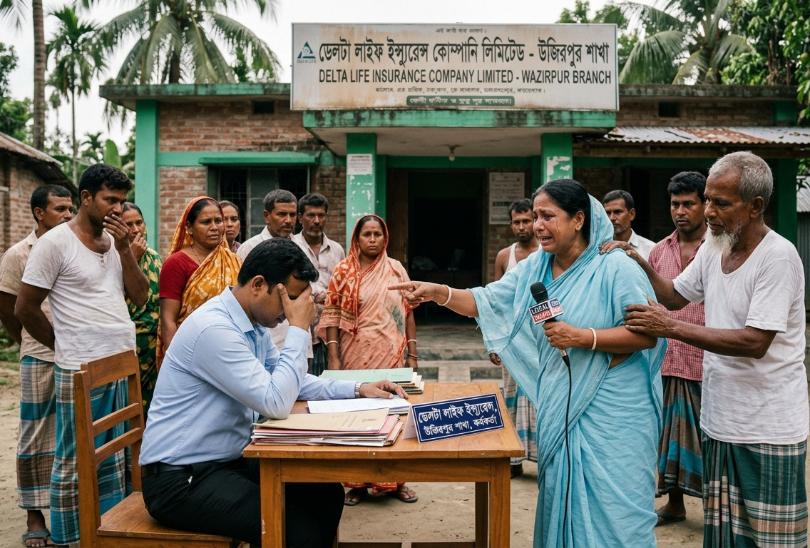মৃত্যু দাবির টাকা নিয়ে প্রতারণা! উজিরপুরে বীমা কর্মকর্তার বিরুদ্ধে অভিযোগ